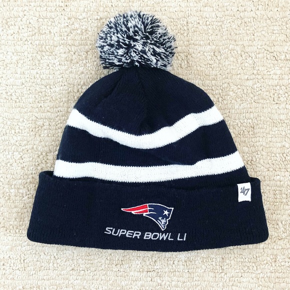 patriots pom hat